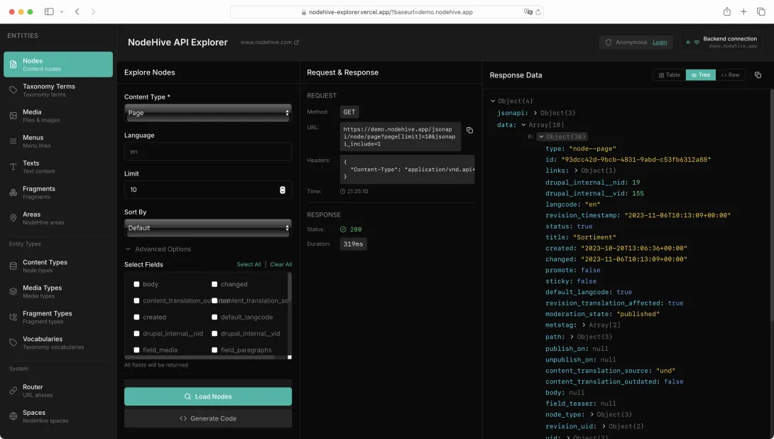 NodeHive Explorer